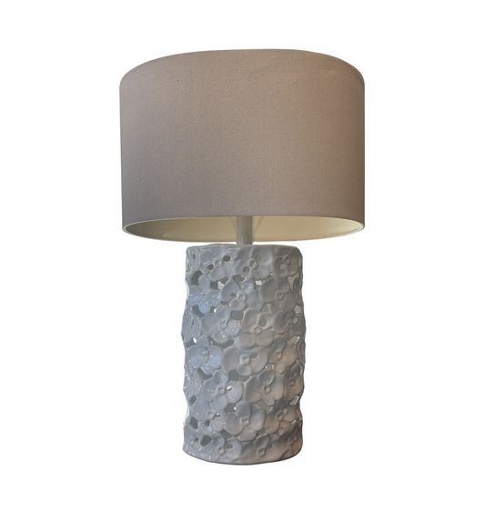 White Orchid Ceramic Lamp (0KF00L)