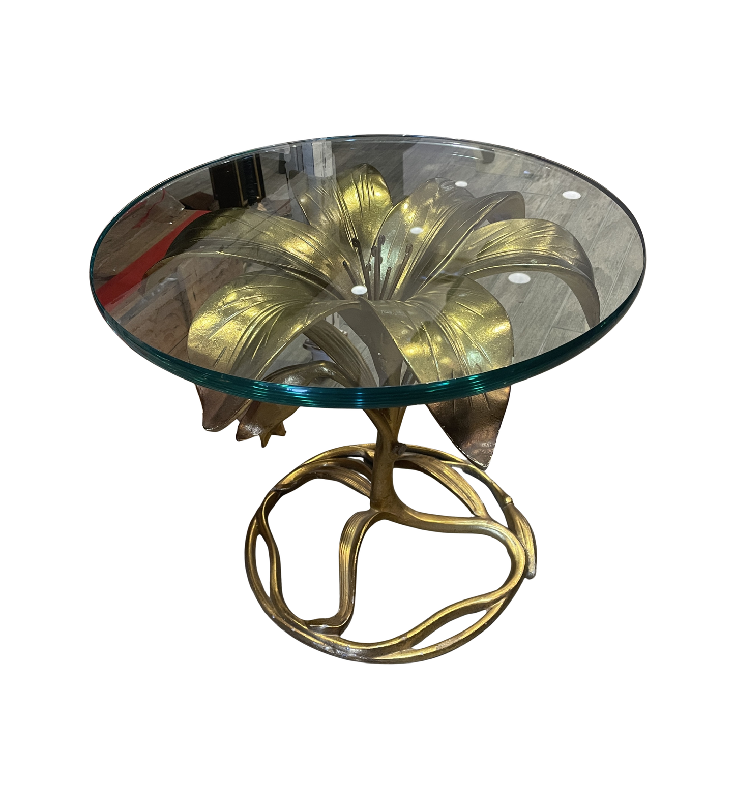 Vintage Arthur Court Lily End Table, AS IS (0K5002)