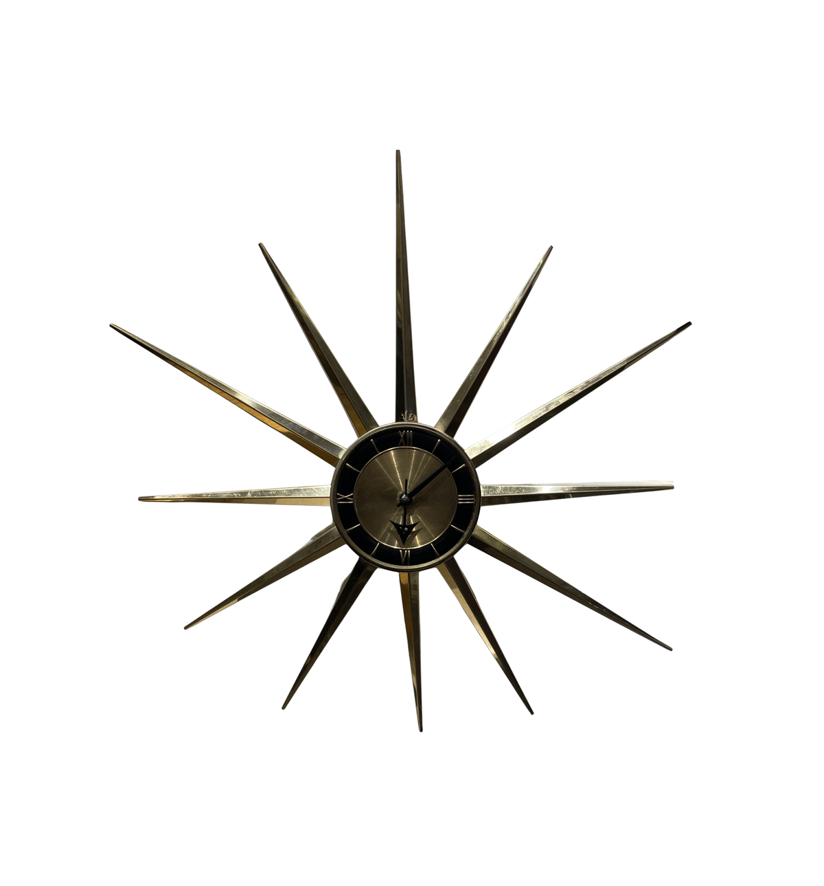 Sessions Vintage Windup Starburst Clock in Working Condition (0PF001)