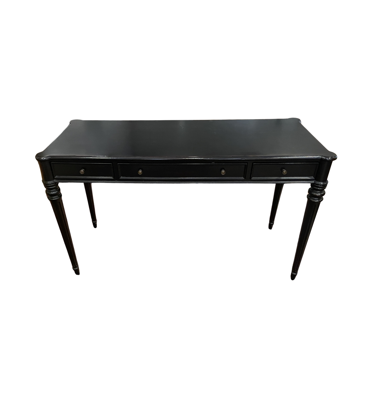 Ethan Allen Black Desk, AS IS (0QM004)