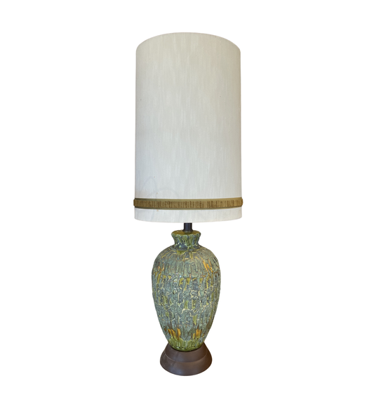 Mid Century Lava Glaze Table Lamp (0JL02C)