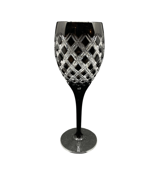 Ajka Faberge Athenee Black Water Goblet (Four available)