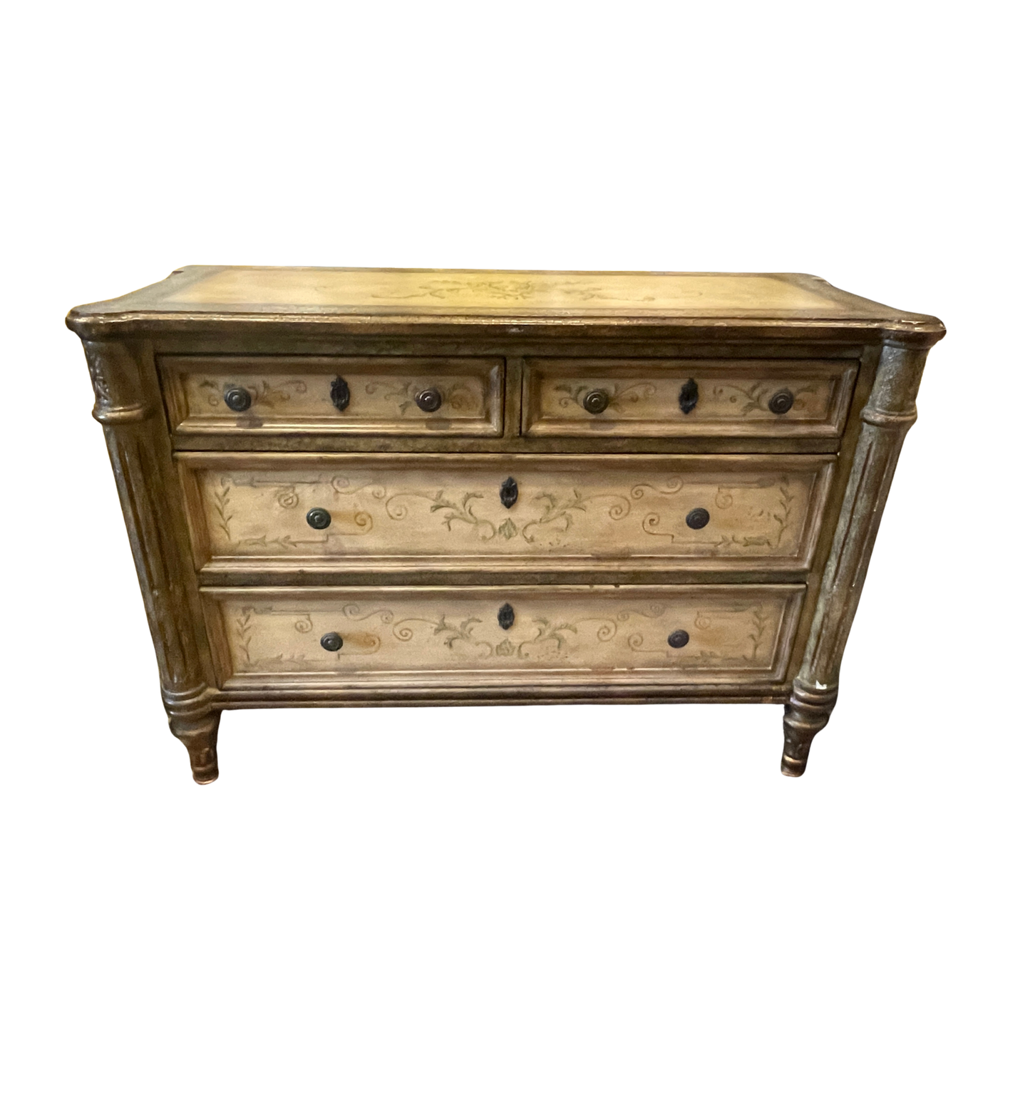Faux Finished Chest of Drawers/Console Cabinet, AS IS (0HO00W)