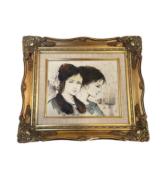 Kevin McAlpin Two Girls, mid century (0ND007)