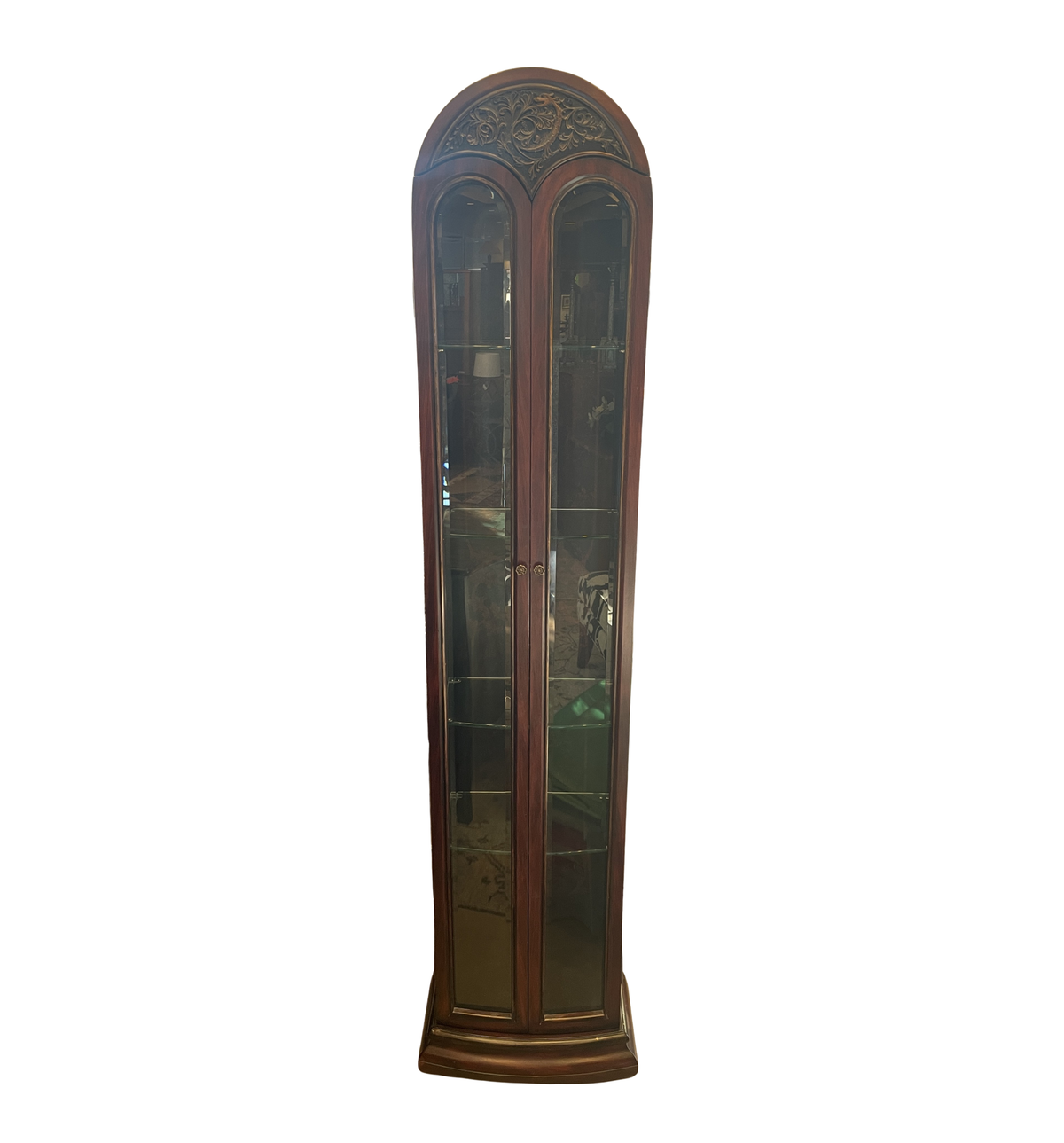 Two Door Curio Cabinet, narrow (0QP01M)