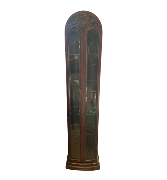 Two Door Curio Cabinet, narrow (0QP01M)
