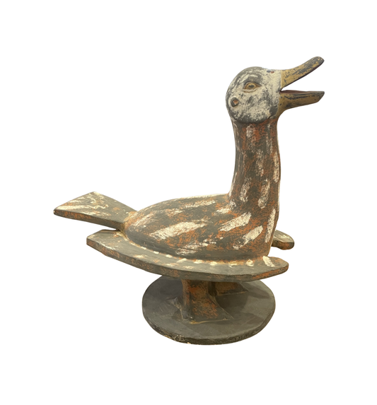 Terracotta Polychrome Duck (02J00J)