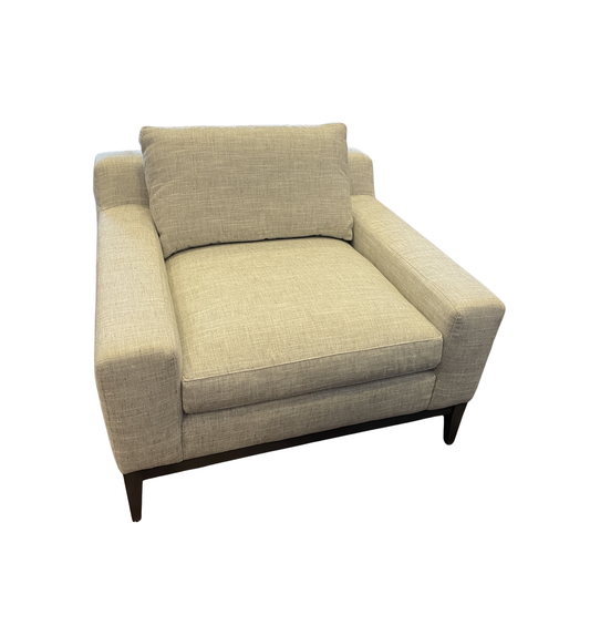 CR Laine Oversized Lounge Chair in Linen (Four available) (0IV004)