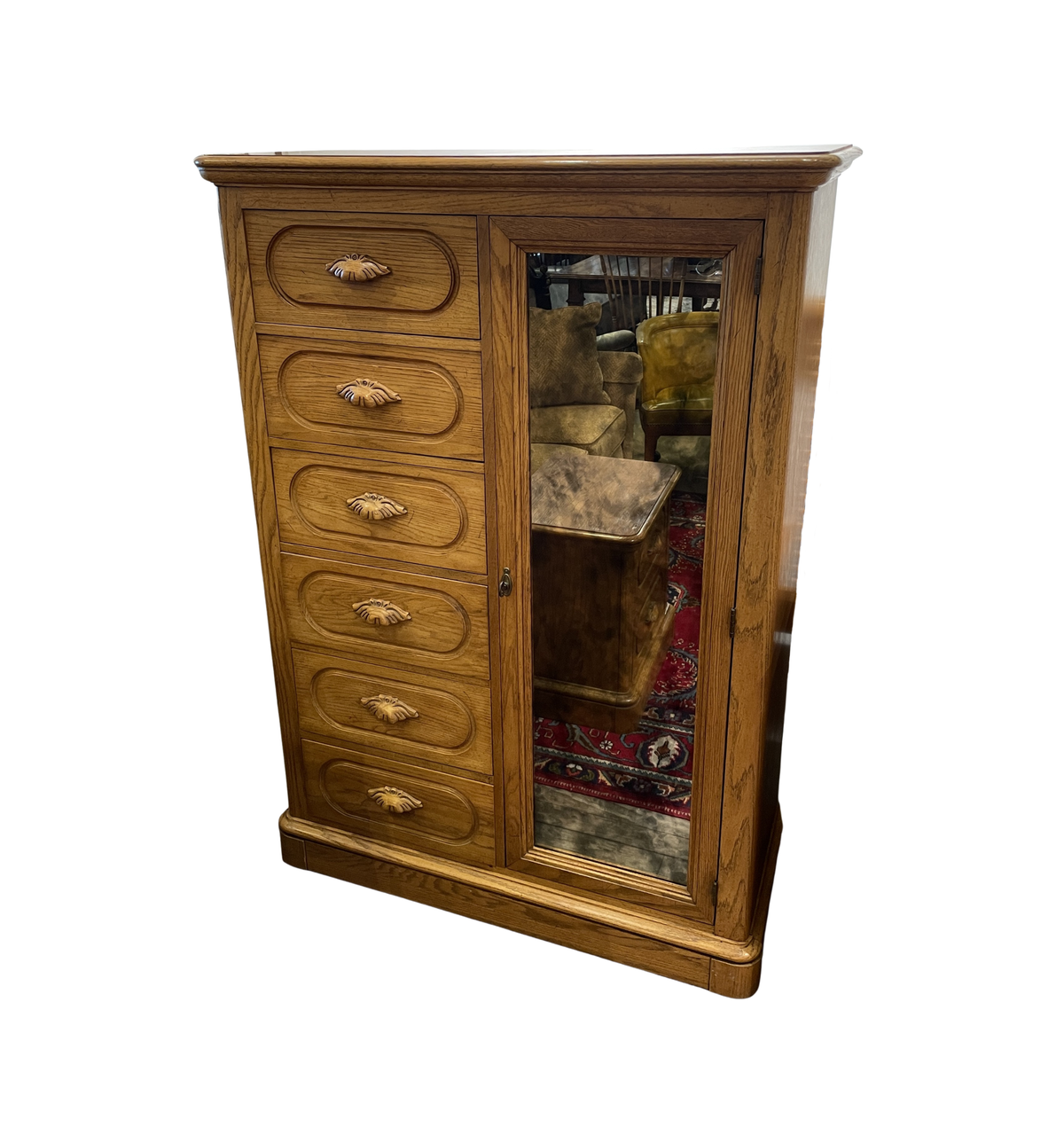 Oak Victorian Reproduction Armoire (0P8001)