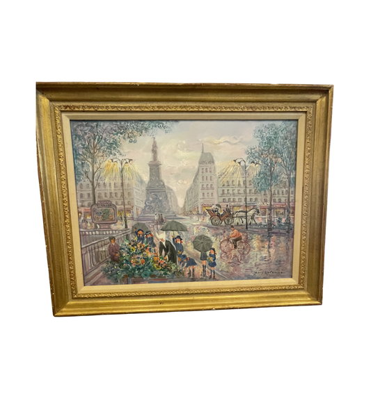 Jean LaReuse (French, 1925) Street Scene (0OT00S)