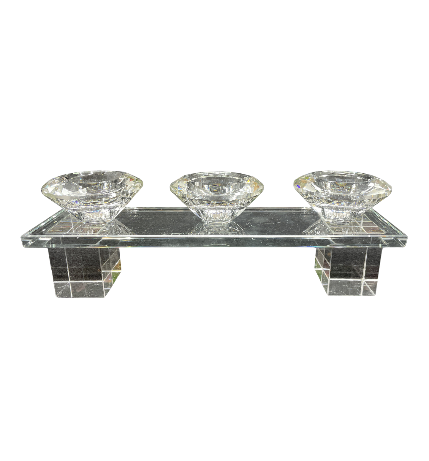 Crystal Diamond Trio Candlestick (0JL01F)