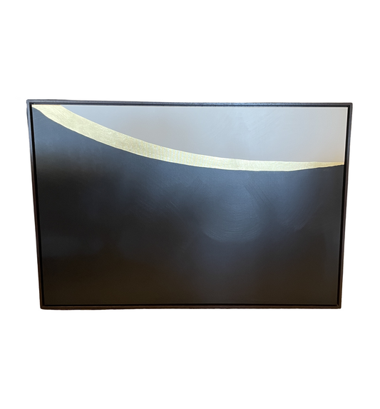 Gold and Black Abstract attr: Leftbank Studios (0G001D)