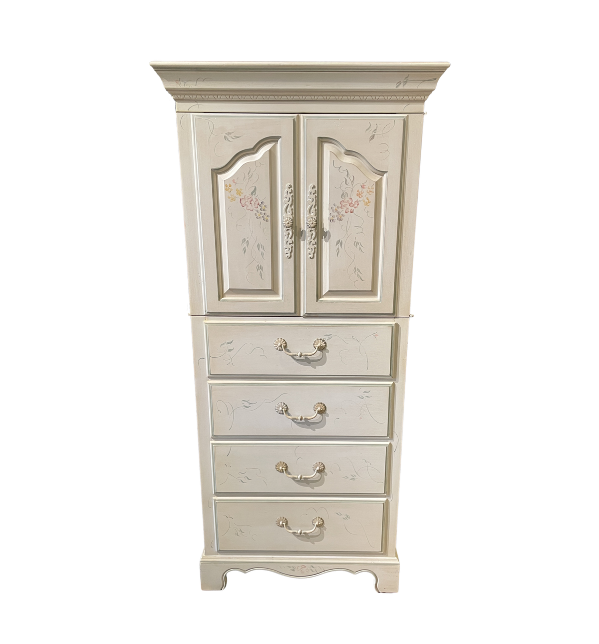 Ethan Allen Country French Faux Painted Lingerie Chest (0PU005)