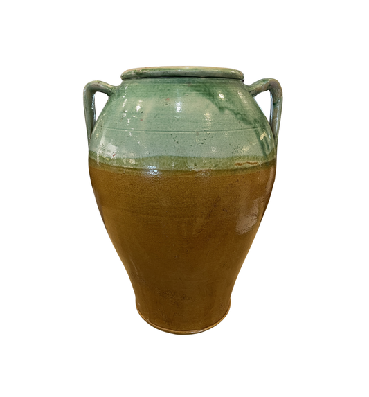 French Confit Pot in Green and Gold (0JL00O)