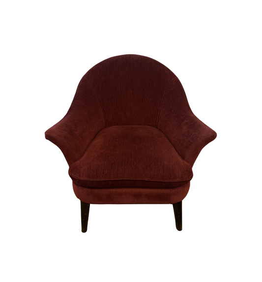 Vintage Room and Board Chair in Crimson, AS IS (Two available 0MT005 and 0MT006)