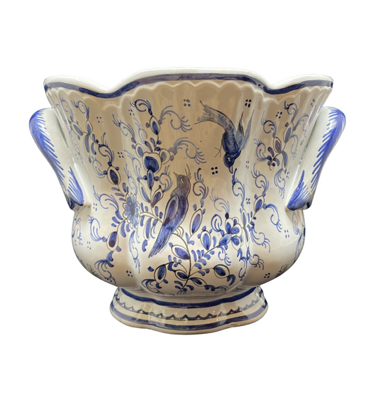 Delft for Tiffany and Co Two Handled Cache Pot (0G000O)