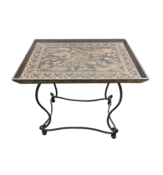 Gilded Tray on Stand (0L700B)
