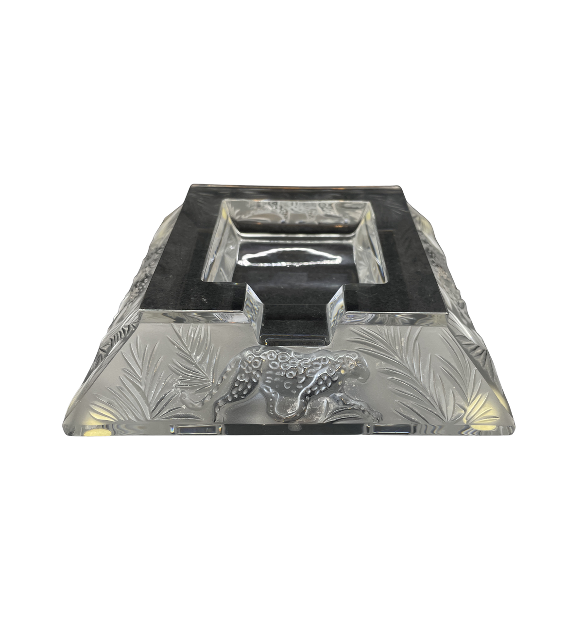 Lalique Jungle Cigar Ashtray with box, AS IS (0DI005)