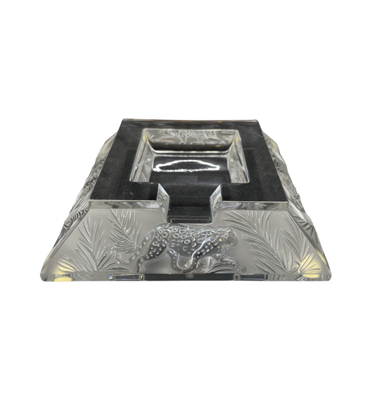 Lalique Jungle Cigar Ashtray with box, AS IS (0DI005)
