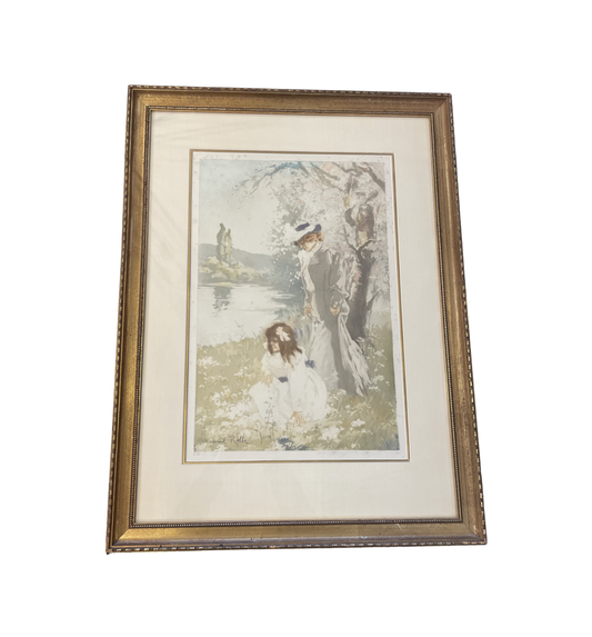 Manuel Robbe "Avril" Aquatint, AS IS (0HN006)