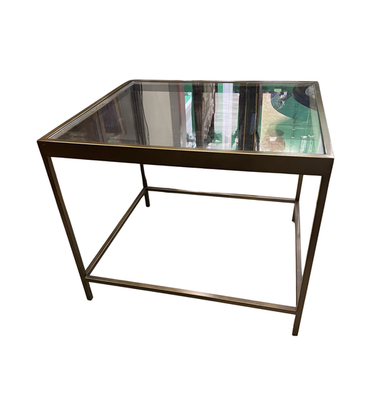 Mitchell Gold "Vienna" Antique Brass End Table (Two available) (0IV00H)