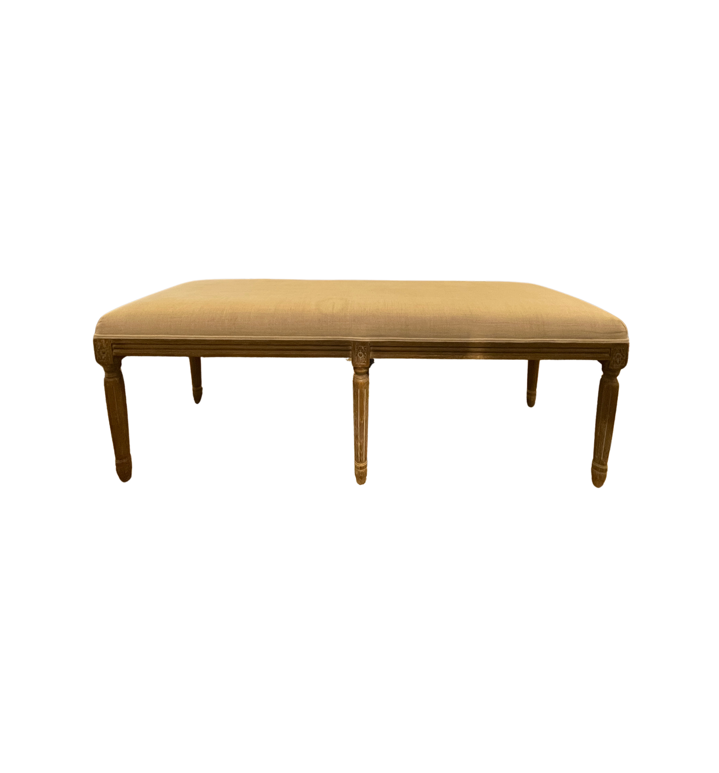 Restoration Hardware Linen Bench, AS IS (0L700R)