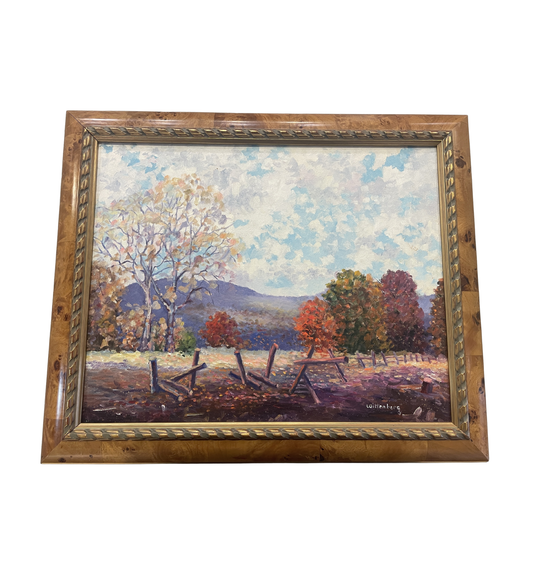 Jeanette Wittenberg "Fall Scene in the Plains" Oil on Canvas (0I8009)