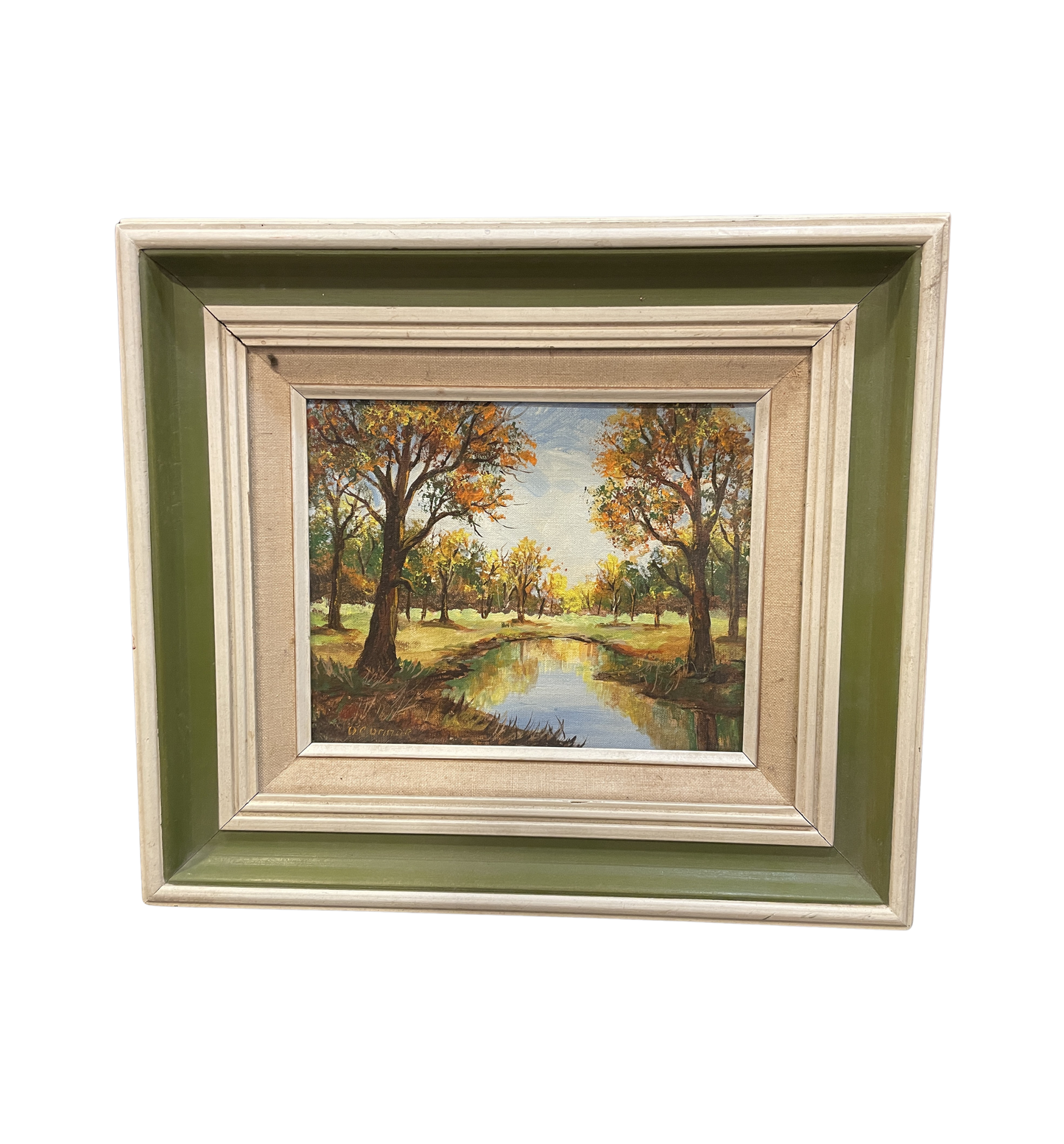 O'Connor Oil on Canvas, Fall Scene (00Z01L)