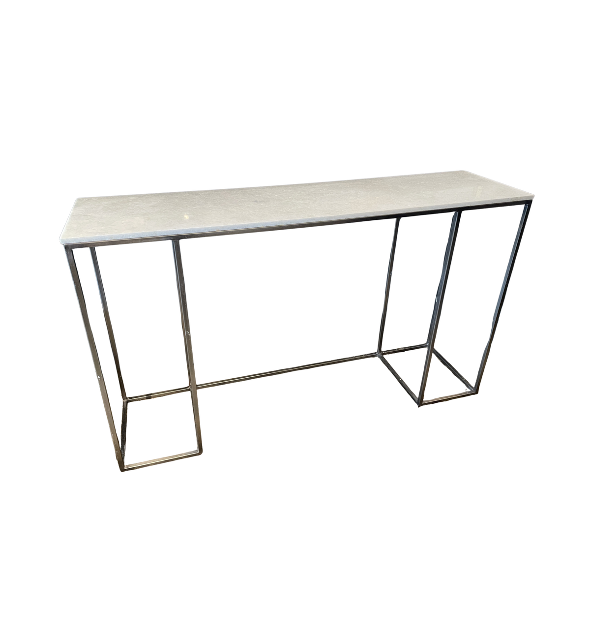 Quartz and Metal Sofa Table Console (0LG01W)
