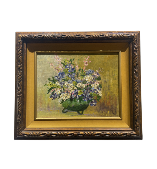 Jeanette Wittenberg "Floral Bouquet in Vase" Oil on Canvas (0I800B)