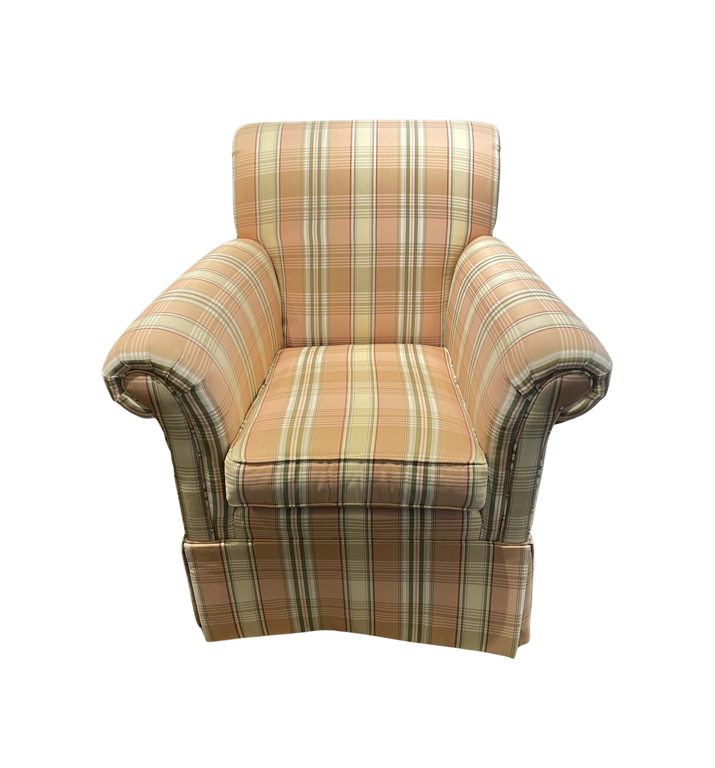 Striped Ethan Allen Chair (Two available 0M3001 and 0M3002)