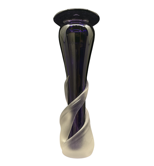 Purple Fused Glass Vase (0KC00I)