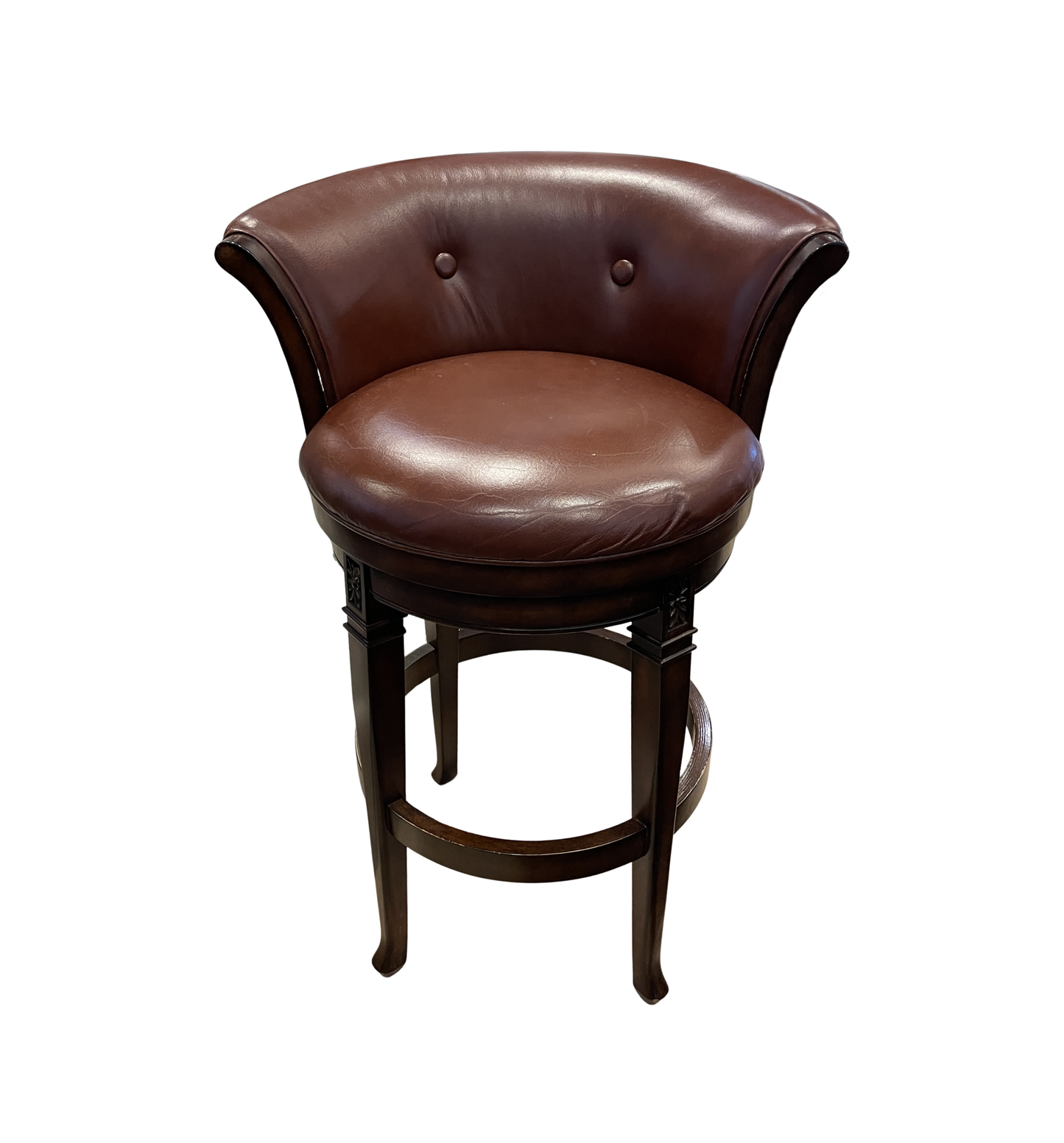 Hillsdale Barstool in Leather (Two available 0NT002 and 0NT003)