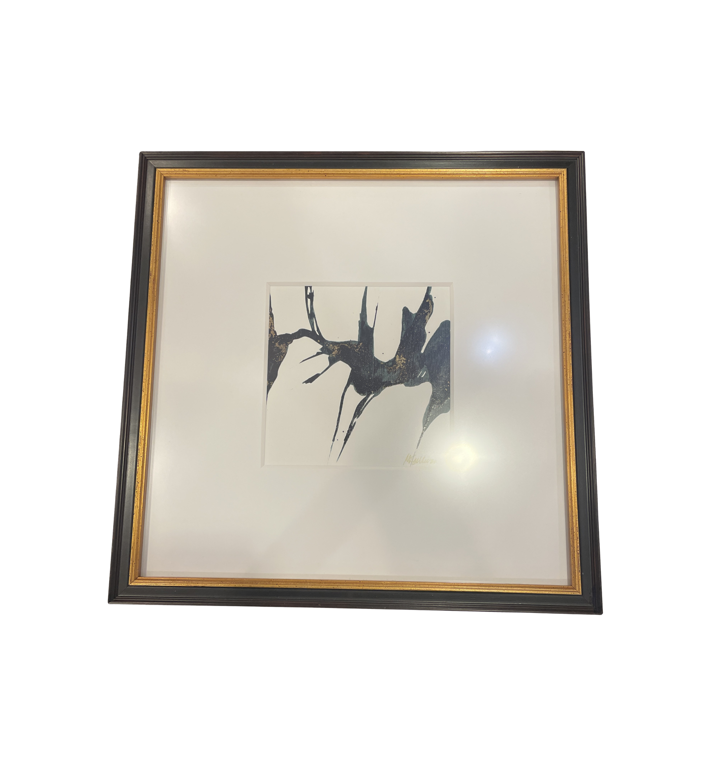 Mary Sullivan (1937-2024) "Shift" Ink and Gold Dust (0N9002)