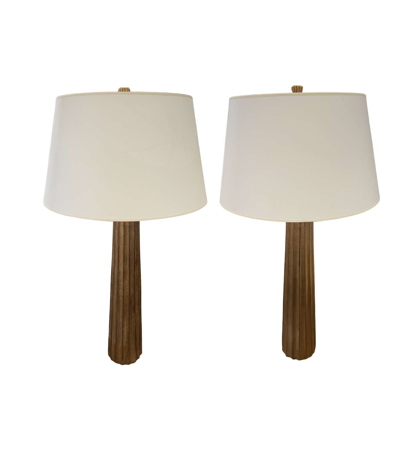 Visual Comfort Fluted Spire Table Lamps, A Pair (0OT00B)