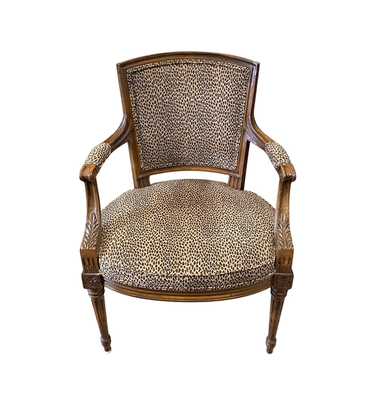Vintage Leopard Occassional Chair (0MJ00J)