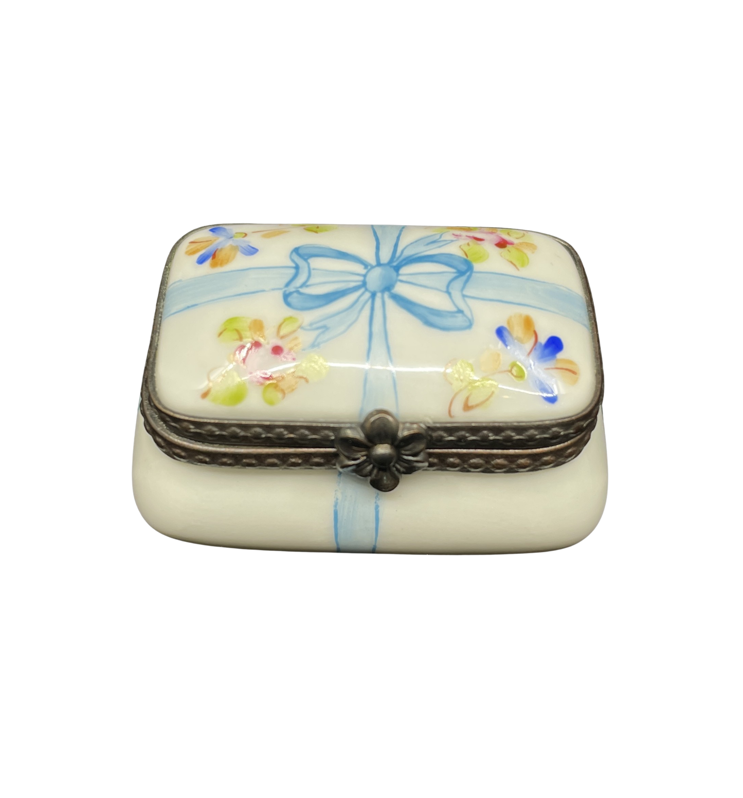 Limoges Bow Trinket Box (0I0004)