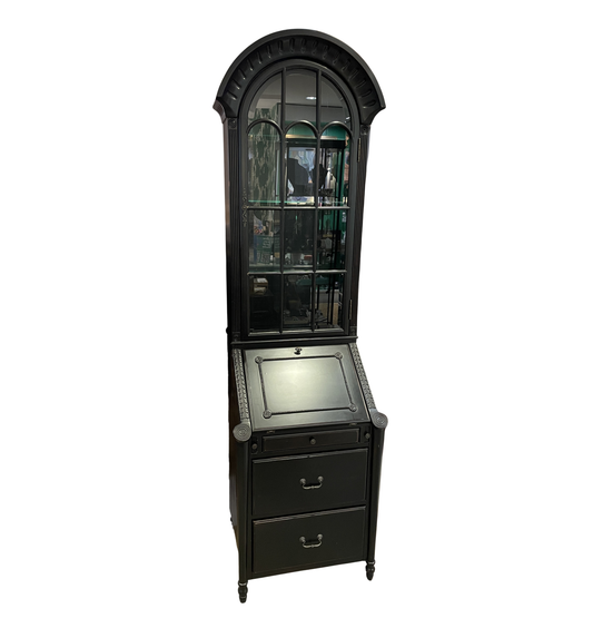 Four Hands Black Secretary Desk, AS IS (0HS006)