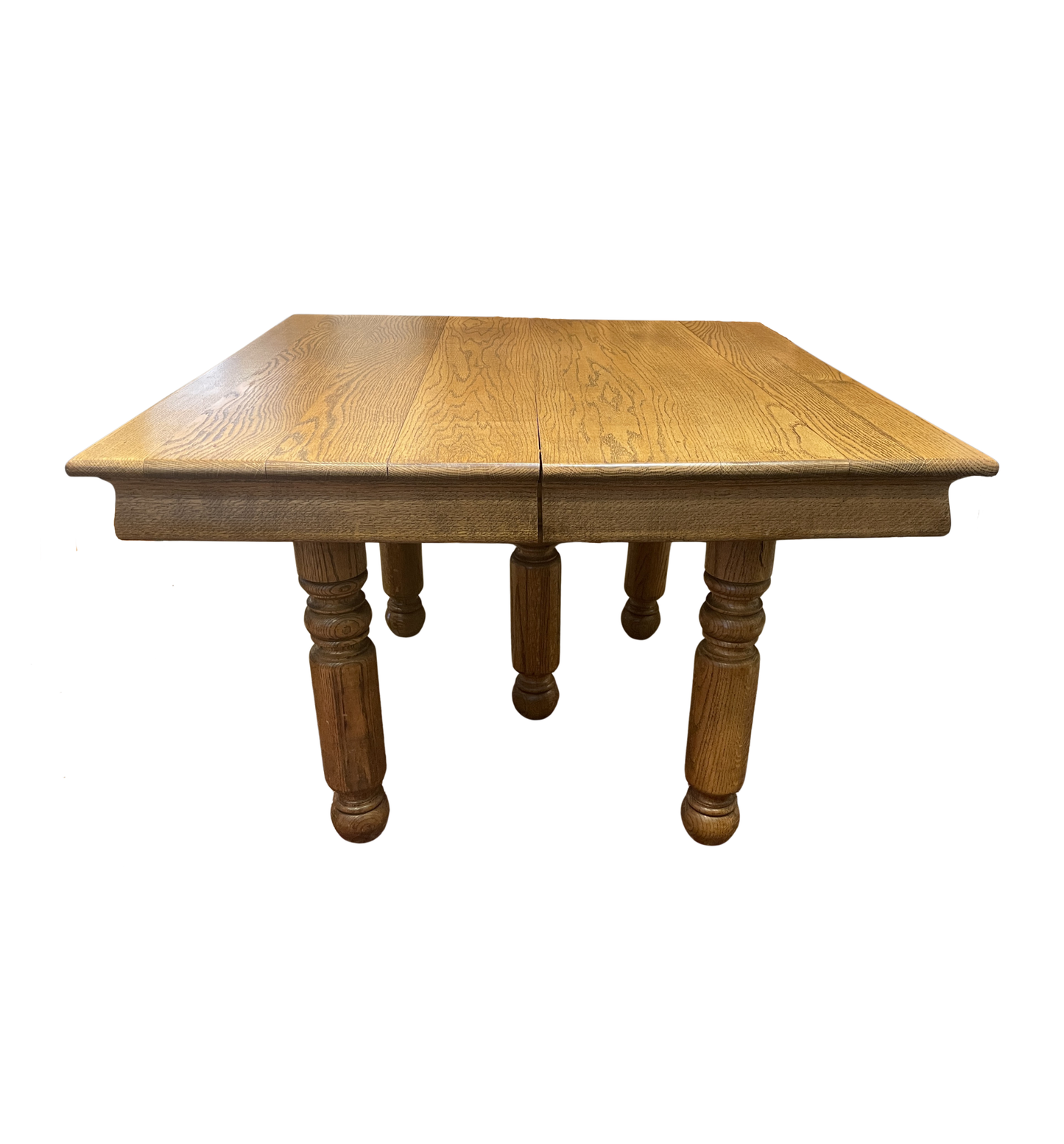 Antique Quarter Sawn Oak Dining Table, 5 leaves (0OS002)