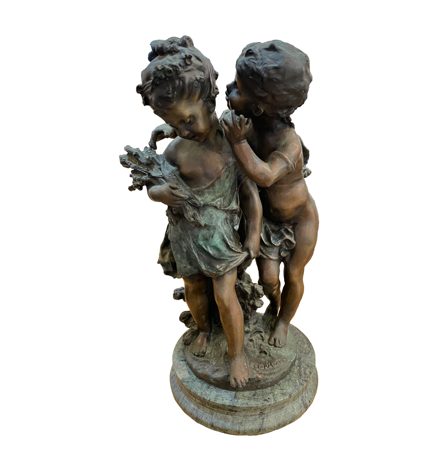 After Auguste Moreau Bronze of Children (0L6002)
