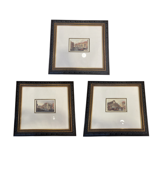 John Richard Rialto Italian Engravings, Set of 3 (05S00R)