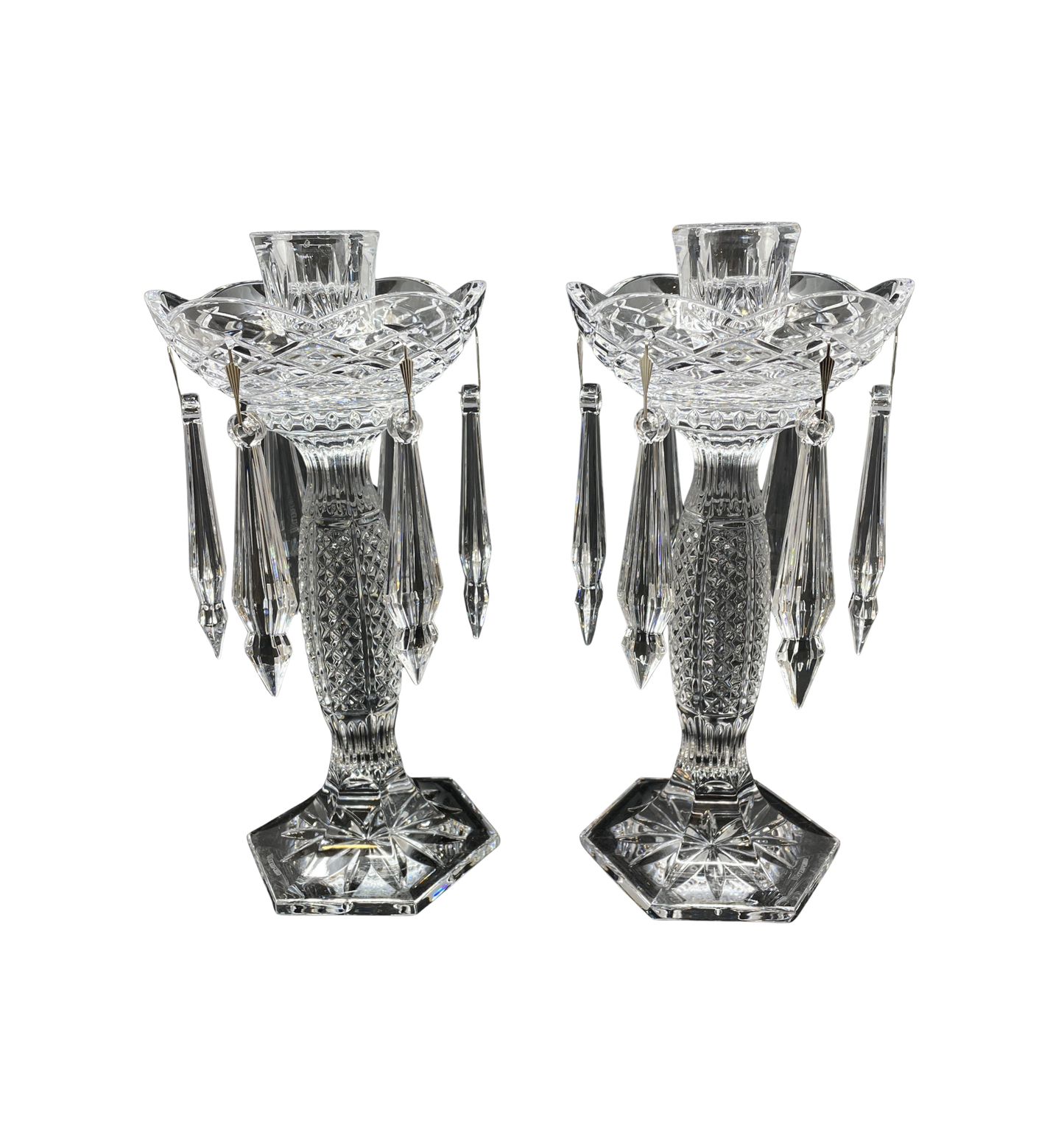 Waterford Tara Candelabras, a pair (0OO00O)