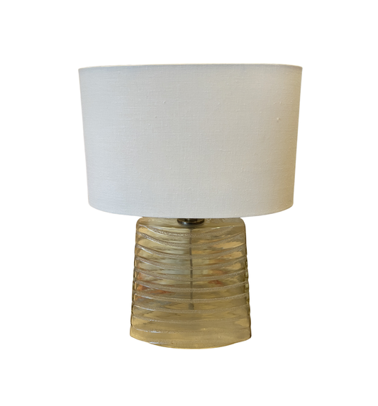 Robert Abbey Sand Blast Glass Lamp in Amber (Two available 01B022 01B023)
