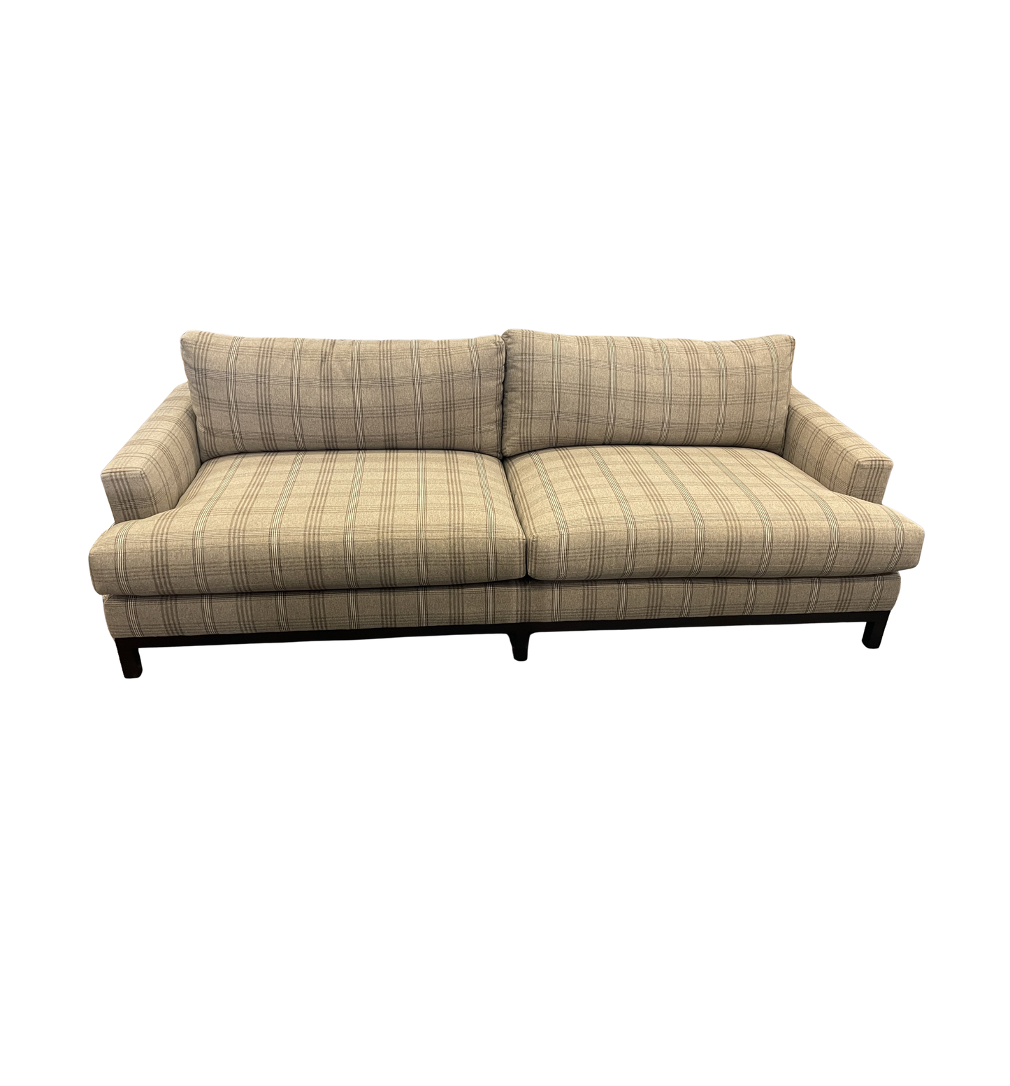 Barclay Butera Plaid Sofa, wool (Two available 0OG001, 0OG002)