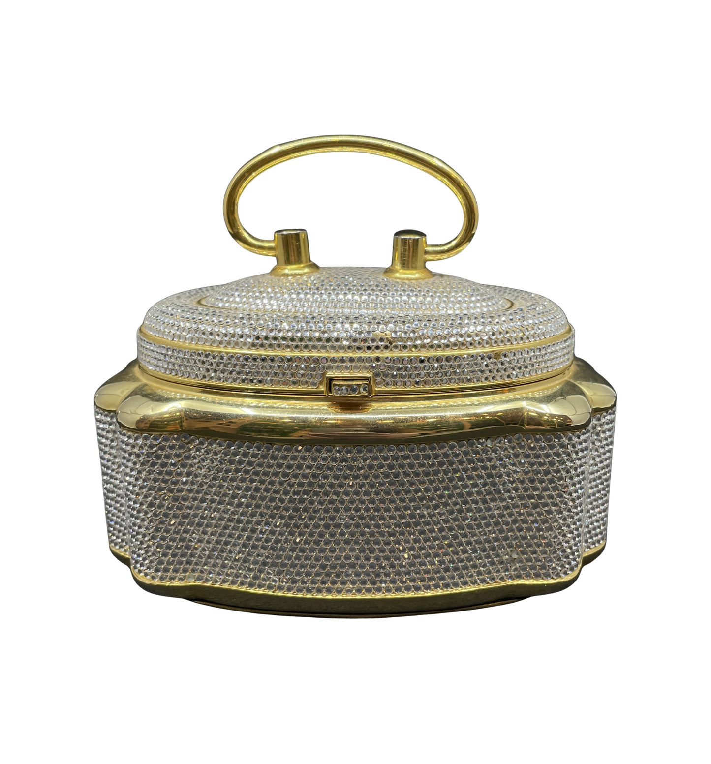 Judith Leiber Crystal Box Top Handle Minaudiere (0MC003)