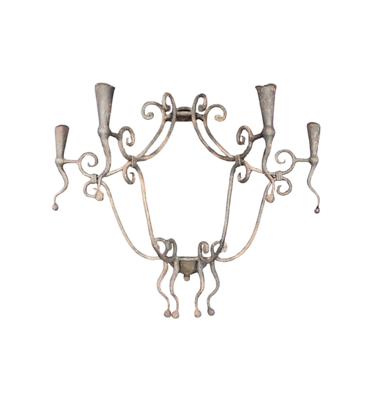 Wrought Iron Wall Candelabra (0JL02G)