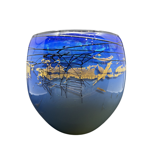 Gary Zack Handblown Art Glass Vase, 1980s (0CS004)