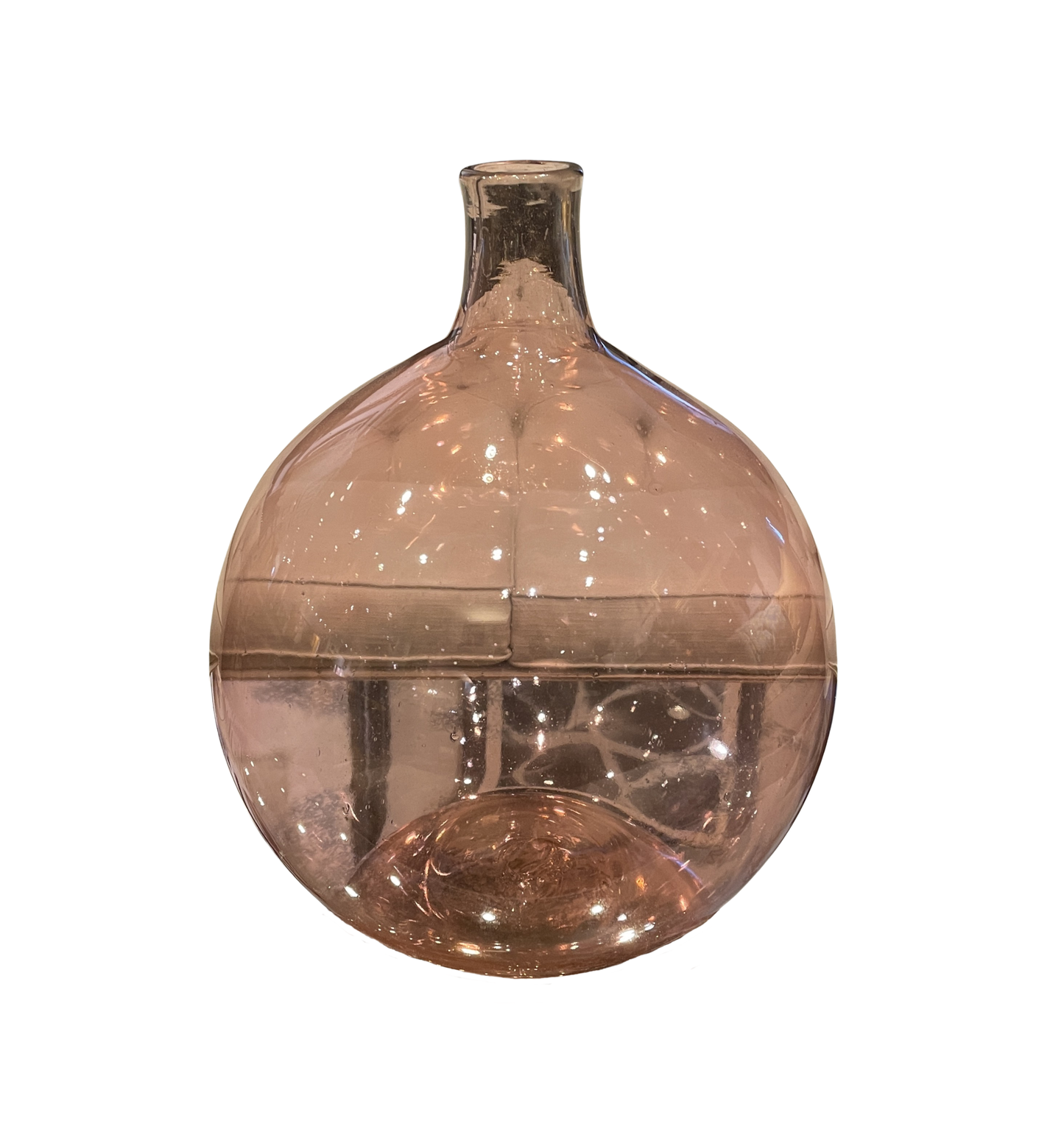 Hand Blown Bubblegum Pink Vase (0JC007)