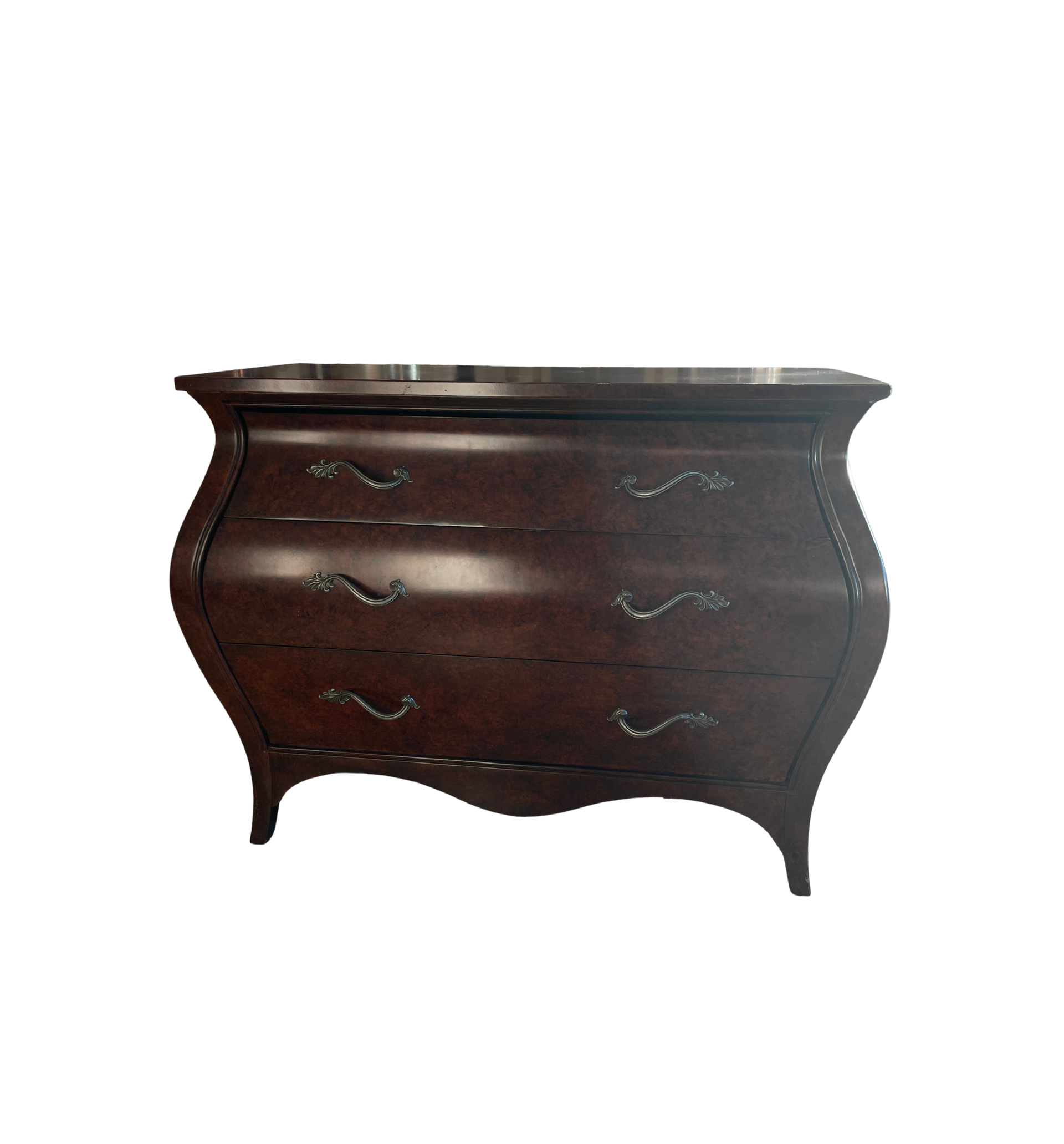 Ethan Allen Burled Bombe Chest (0I600D) – The Perfect Thing