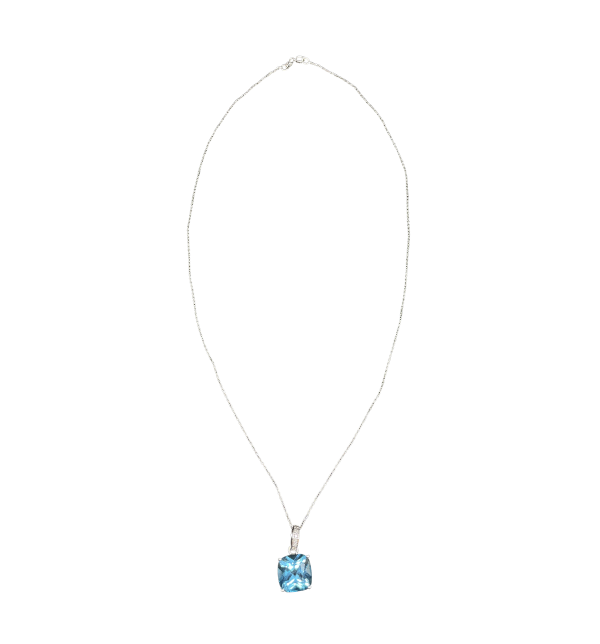 Effy 14K Blue Topaz Pendant with Chain (0KA016)